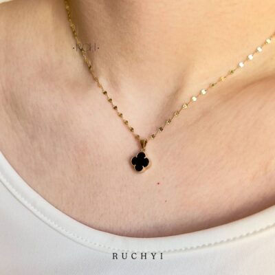 پلاک طلا طرح ونکلیف مشکی