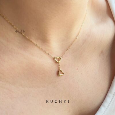 گردنبند طلا مینیمال طرح قلب